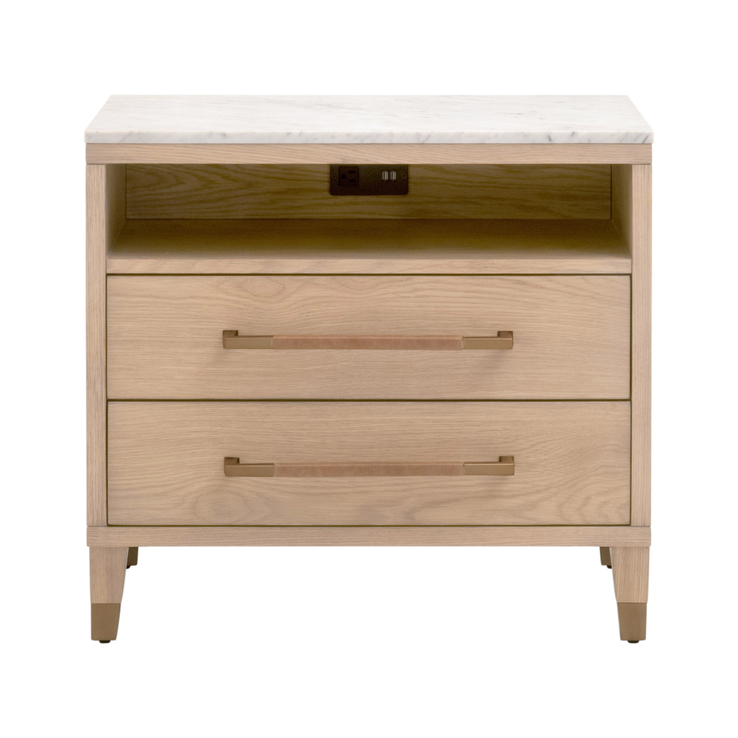 アナトミー 2 Cambria 2-Drawer Nightstand ESL5250NATOAKBIA
